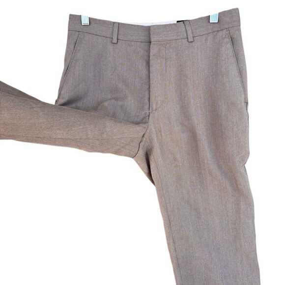 Banana Republic Gray Brownish Tailored Fit Dress Pants Men Size 29x32 4 Pockets - Picture 4 of 8
